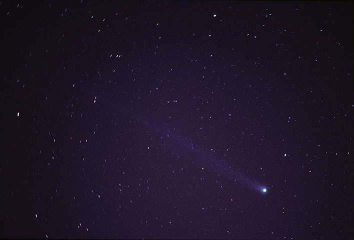 Comet Hyakutake and Polaris