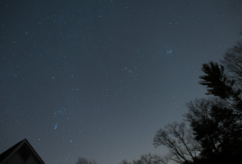 Orion, Pleiades, Lovejoy